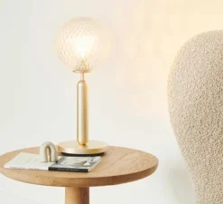 Lampe à poser, Miira, laiton, Ø14cm, H34,5cm - Nuura