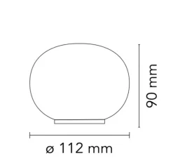 Lampe à poser, Mini Glo-Ball , blanc, Ø11,2cm, H9cm - Flos