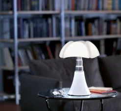 Lampe à poser, Mini Pipistrello, blanc, LED, dim, 2700K, 700 lm, Ø27cm, H35cm - Martinelli Luce