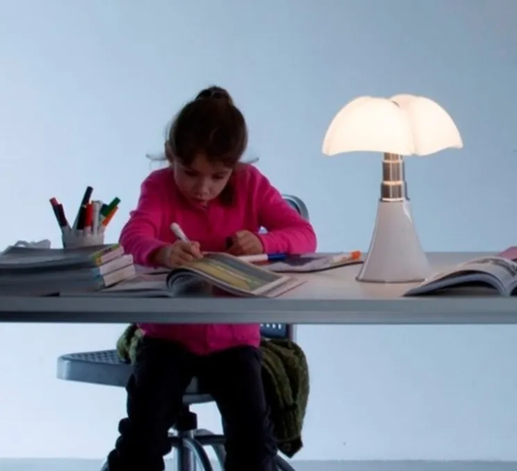 Lampe à poser, Mini Pipistrello, blanc, LED, dim, 2700K, 700 lm, Ø27cm, H35cm - Martinelli Luce