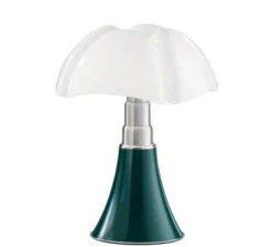 Lampe à poser, Mini Pipistrello, vert foncé, LED, dim, 2700K, 700 lm, Ø27cm, H35cm - Martinelli Luce