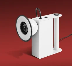 Lampe à poser, Minibox, blanc, LED, dim, 3000K, 620 lm, Ø10,3cm, H18,8cm - Stilnovo