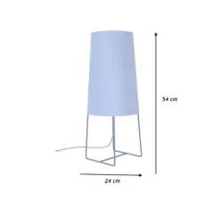 Lampe à poser, Minisophie, bleu, H46cm - Fraumaier