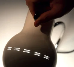 Lampe à poser, Minitopo, blanc et chrome, L19,4cm, H36cm - Stilnovo