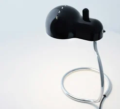 Lampe à poser, Minitopo, noir et chrome, L19,4cm, H36cm - Stilnovo