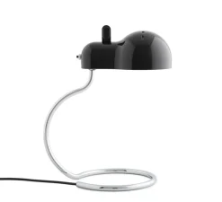 Lampe à poser, Minitopo, noir et chrome, L19,4cm, H36cm - Stilnovo