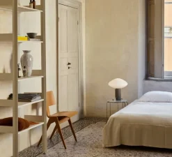 Lampe à poser, Mist AP17, marbre gris chaud, Ø37cm, H41cm - Andtradition