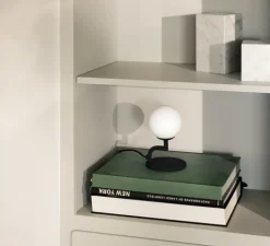 Lampe à poser, Mobil, noir mat, Ø12cm, H18cm - Pholc