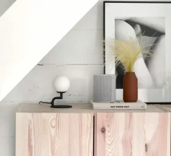 Lampe à poser, Mobil, noir mat, Ø12cm, H18cm - Pholc