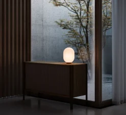 Lampe à poser, Modeco Plus, blanc, Ø20cm, H26cm - Nordic Tales