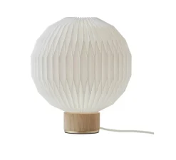 Lampe à poser, Model 375, abat-jour papier, réédition d'Esben Klint, blanc, Ø18cm, H21cm - Le Klint