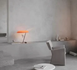 Lampe à poser, Model 548, orange, LED, dim, 2700K, 738 lm, Ø50cm, H50cm - Astep