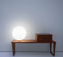 Lampe à poser, Moon T, blanc, Ø40cm, H42cm - Davide Groppi