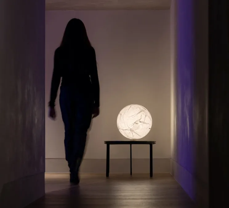 Lampe à poser, Moon T, blanc, Ø40cm, H42cm - Davide Groppi