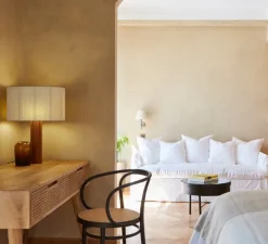 Lampe à poser, Moragas, Sapele, Ø45cm, H62cm - Santa & Cole