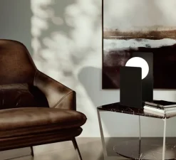 Lampe à poser, Morsetto, noir et blanc, LED, dim, 3000K, L16cm, H40cm - Penta