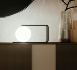 Lampe à poser, Morsetto, noir et blanc, LED, dim, 3000K, L16cm, H40cm - Penta