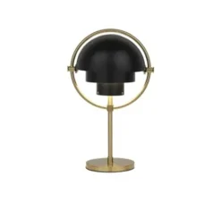Lampe à poser, Multi-Lite Portable, laiton, noir mat, Ø15cm, H30cm - Gubi