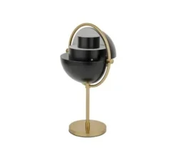 Lampe à poser, Multi-Lite Portable, laiton, noir mat, Ø15cm, H30cm - Gubi