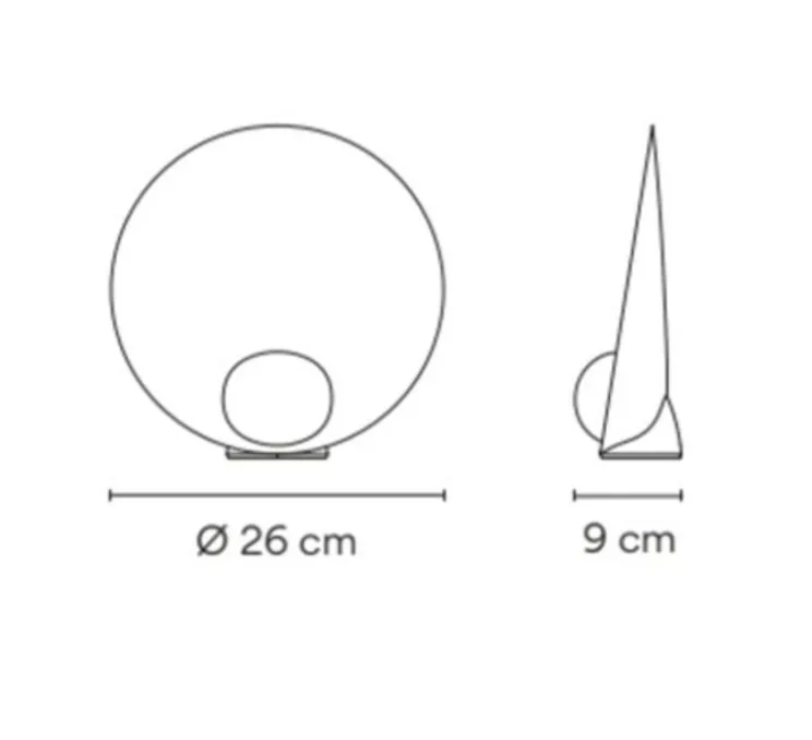 Lampe à poser, Musa 7400, blanc, LED, dim, 2700K, 449 lm, L26cm, H26cm - Vibia