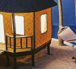 Lampe à poser, My Little Holiday, hutte, multicolore, Ø25,5cm, H26,8cm - Seletti