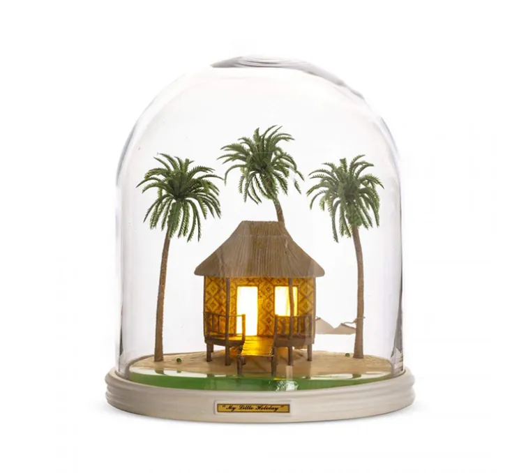 Lampe à poser, My Little Holiday, hutte, multicolore, Ø25,5cm, H26,8cm - Seletti