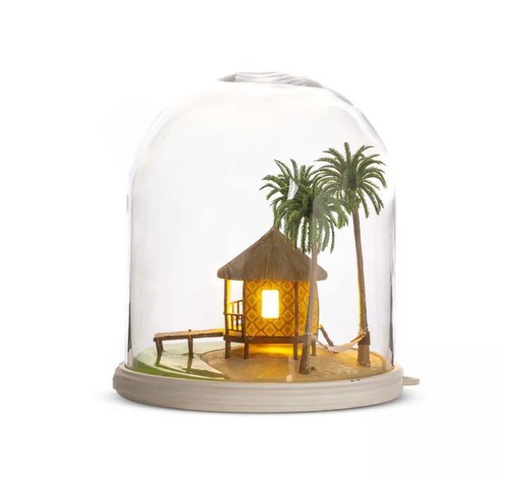 Lampe à poser, My Little Holiday, hutte, multicolore, Ø25,5cm, H26,8cm - Seletti