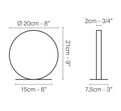 Lampe à poser, Nano, noir, LED, dim, 2700K, 352 lm, L20cm, H21cm - Le Deun
