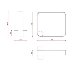 Lampe à poser, Nastro 563.32, noir texturé, béton, IP40, LED, dim, 2700K, 2000 lm, L22cm, H41cm - Tooy