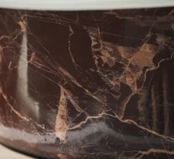 Lampe à poser, Neat, Marbre marron, Ø24cm, H20,5cm - House Doctor