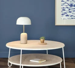 Lampe à poser, Nina, blanc, LED, 2700K, 260 lm, Ø23cm, H44,2cm - Hartô