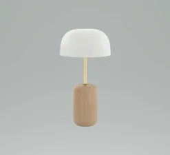 Lampe à poser, Nina, blanc, LED, 2700K, 260 lm, Ø23cm, H44,2cm - Hartô