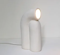 Lampe à poser, Nour, blanc, L13cm, H23cm - Alice Lahana Studio