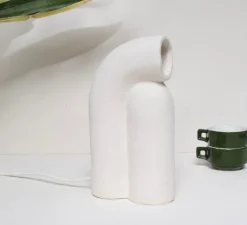 Lampe à poser, Nour, blanc, L13cm, H23cm - Alice Lahana Studio