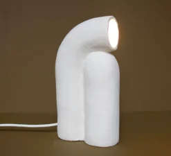 Lampe à poser, Nour, blanc, L13cm, H23cm - Alice Lahana Studio