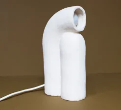 Lampe à poser, Nour, blanc, L13cm, H23cm - Alice Lahana Studio