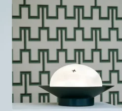 Lampe à poser, Nuvole Rapide, bleu nuit, LED, dim, 3000K, 2350 lm, Ø36cm, H22cm - OliveLab