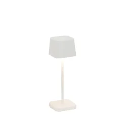 Lampe à poser, Ofelia Micro, blanc, IP65, LED, dim, 2200-3000K, 183-195-216 lm, Ø6,7cm, H20cm - Zafferano