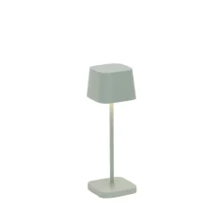 Lampe à poser, Ofelia Micro, vert salvia, IP65, LED, dim, 2200-3000K, 183-195-216 lm, Ø6,7cm, H20cm - Zafferano