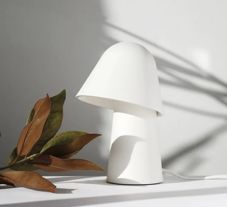 Lampe à poser, Okina 20, blanc mat, LED, dim, 2700K, 800 lm, Ø21cm, H32cm - Pott