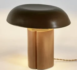 Lampe à poser, Oliver, marron, L35cm, H31cm - Serax