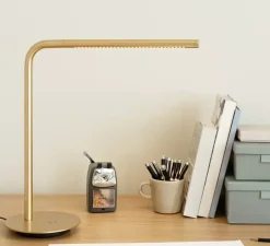 Lampe à poser, Omni, laiton, LED, dim, 3000K, 500 lm, L44,7cm, H45,9cm - Umage