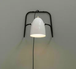 Lampe à poser ou applique murale, M3, Michel Mortier, gris, L30,7cm, H33,8cm - Sammode