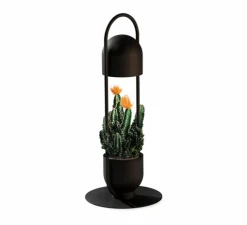 Lampe à poser, Oxygen S, noir mat, IP66, LED, 3000K, 290 lm, L28cm, H68cm - Luxcambra