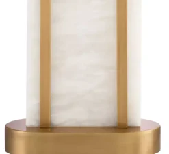 Lampe à poser, Palladio, Albâtre, laiton antique, L46cm, H67cm - Eichholtz