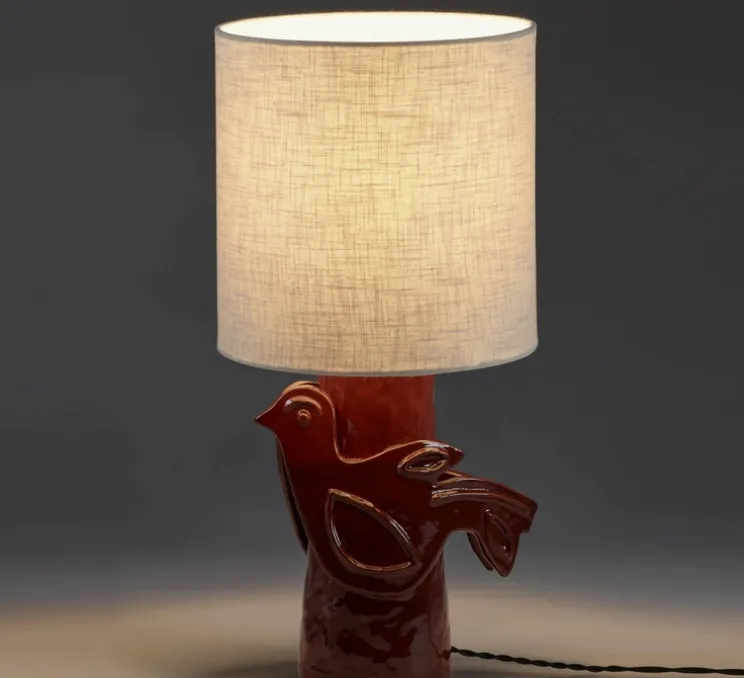 Lampe à poser, Paloma, rouge, Ø25cm, H52cm - Serax