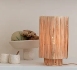 Lampe à poser, Panama L, naturel, Ø24cm, H36cm - Good&Mojo