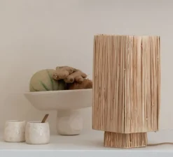 Lampe à poser, Panama L, naturel, Ø24cm, H36cm - Good&Mojo