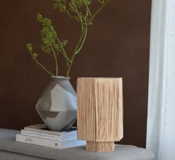 Lampe à poser, Panama L, naturel, Ø24cm, H36cm - Good&Mojo