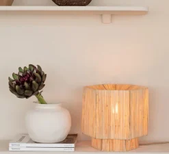 Lampe à poser, Panama S, naturel, Ø28cm, H26cm - Good&Mojo